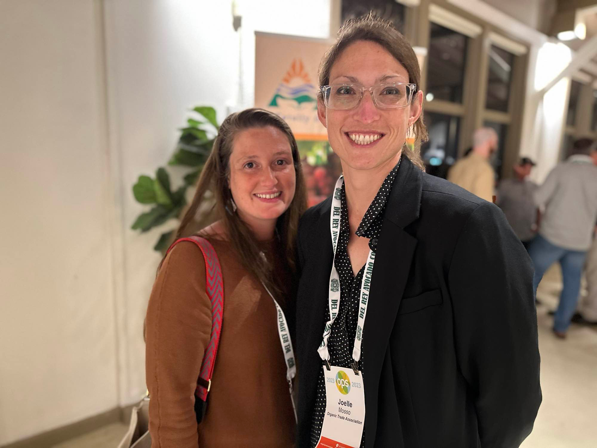 Adrienne Messe and Joelle Mosso of the Organic Trade Association.