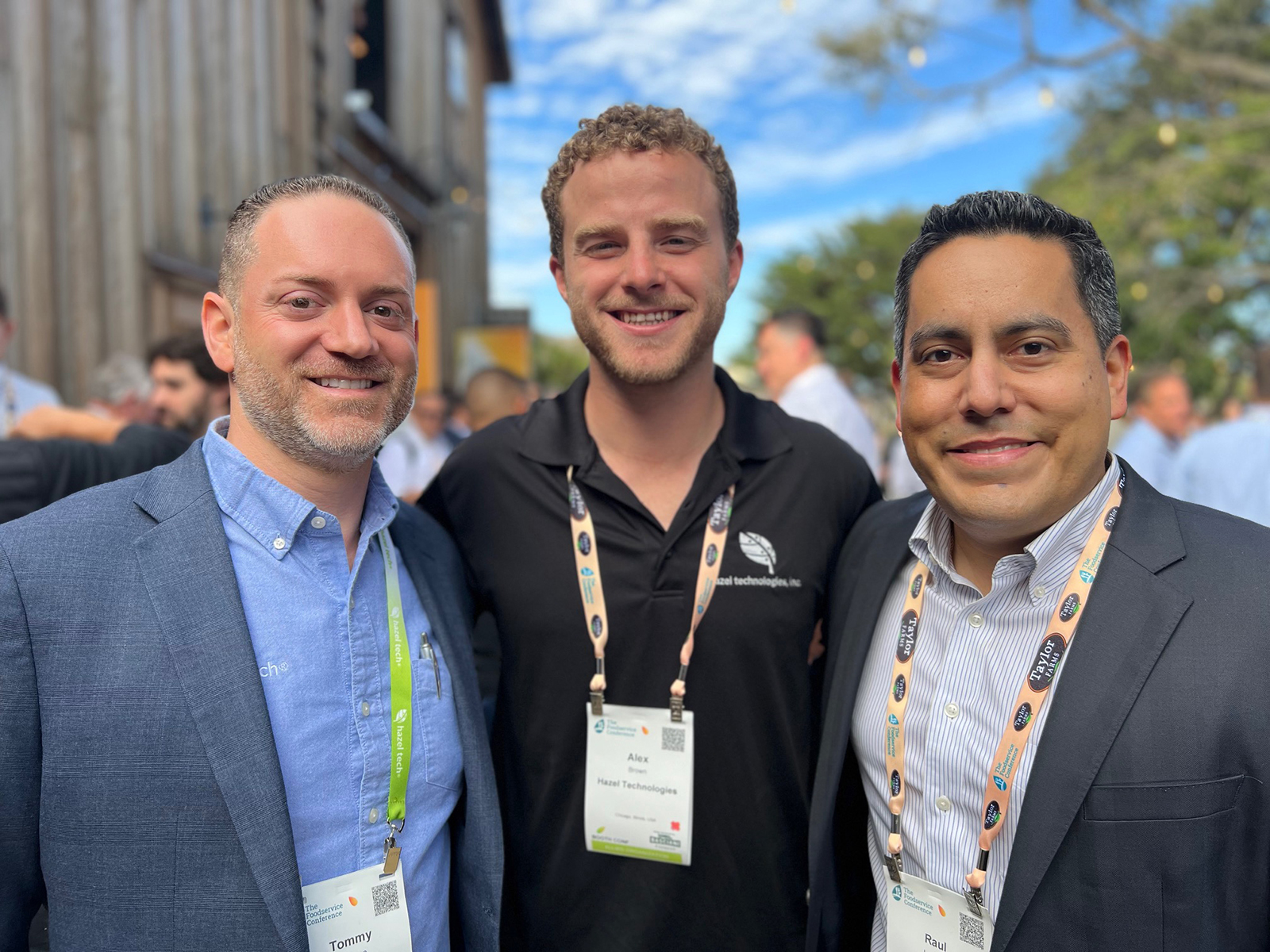 Tommy Caruana, Alex Brown and Raul Jaramillo of Hazel Technologies.