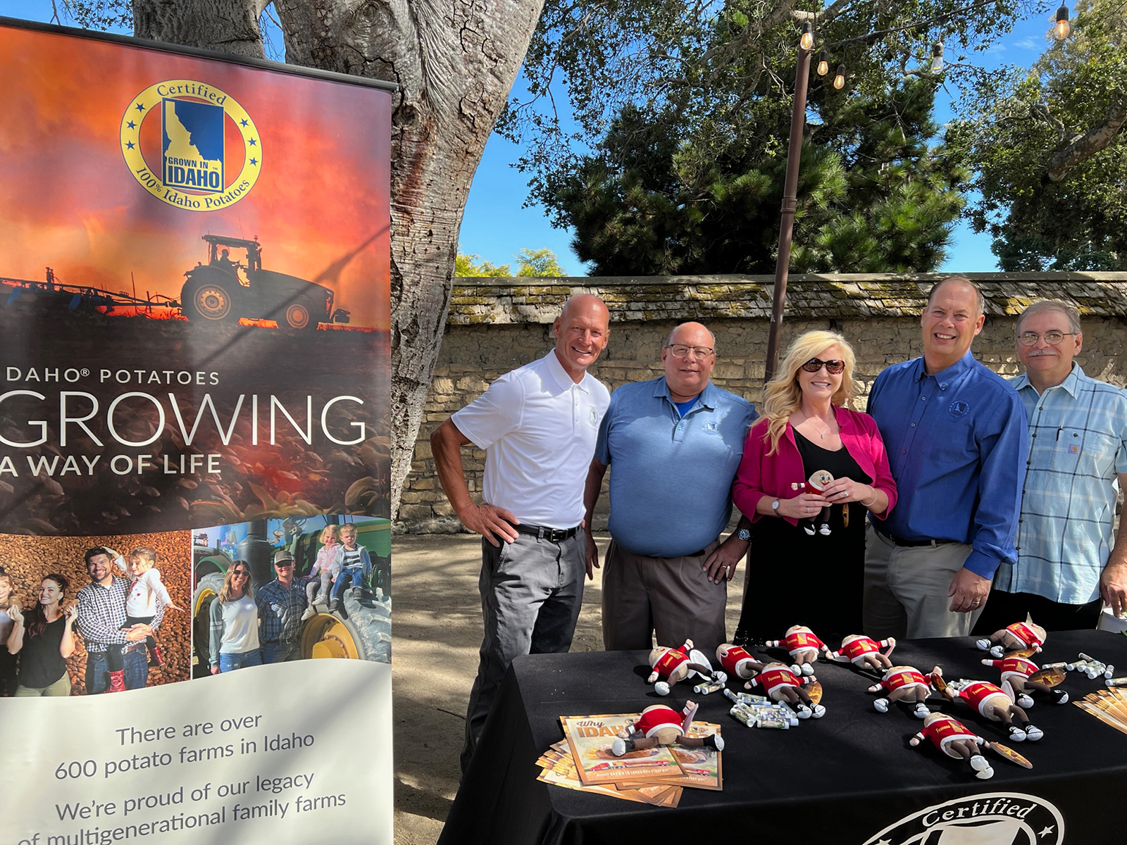 Daren Bitter, Matt Brigotti, Jamie Bowen, Stanley Trout and Armand Lobato of the Idaho Potato Commission.