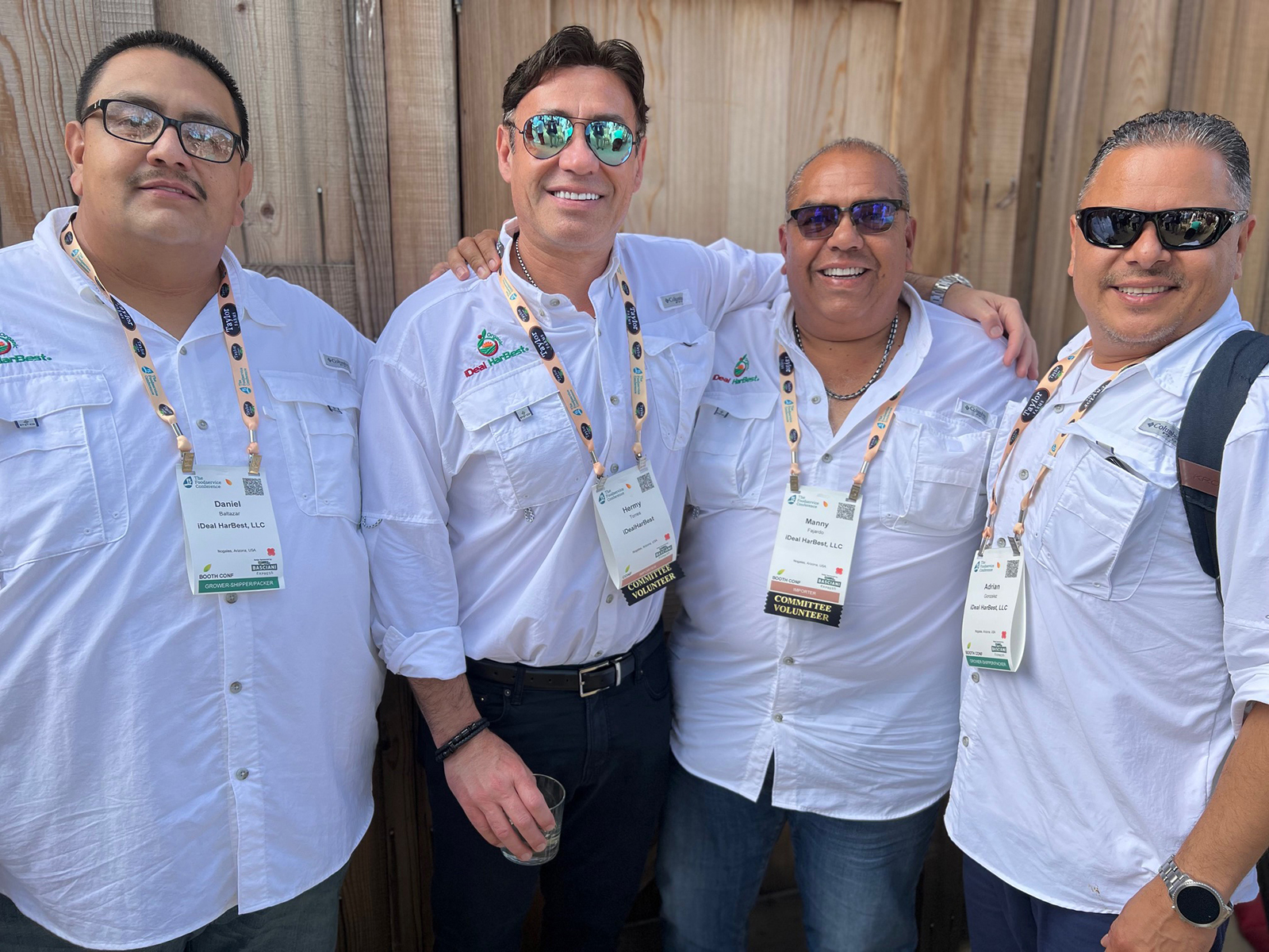 Danny Baltazar, Hermy Torres, Manny Fajardo and Adrian Gonzalez of iDeal HarBest.