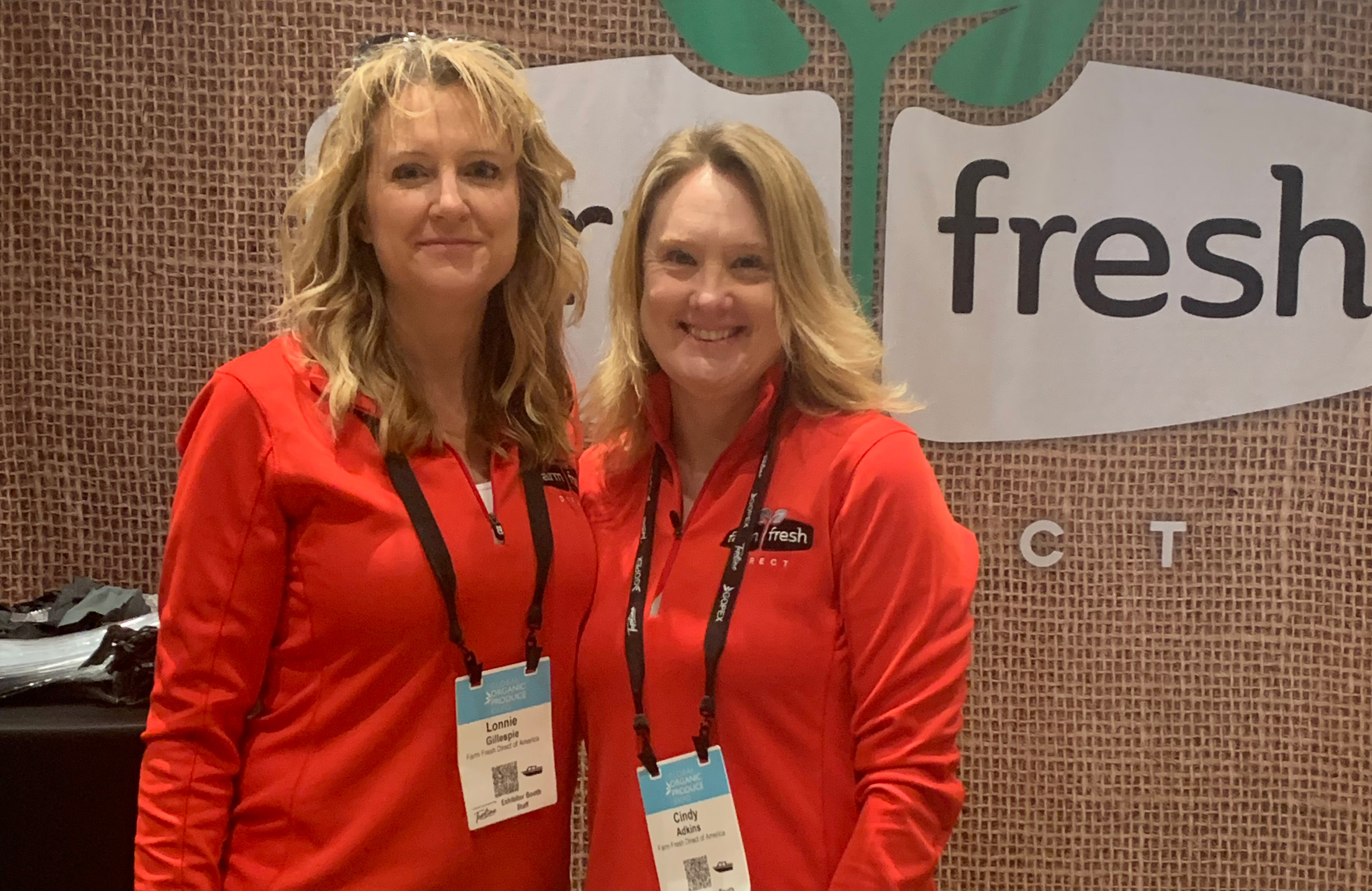 Lonnie Gillespie and Cindy Adkins of Farm Fresh Direct of America.