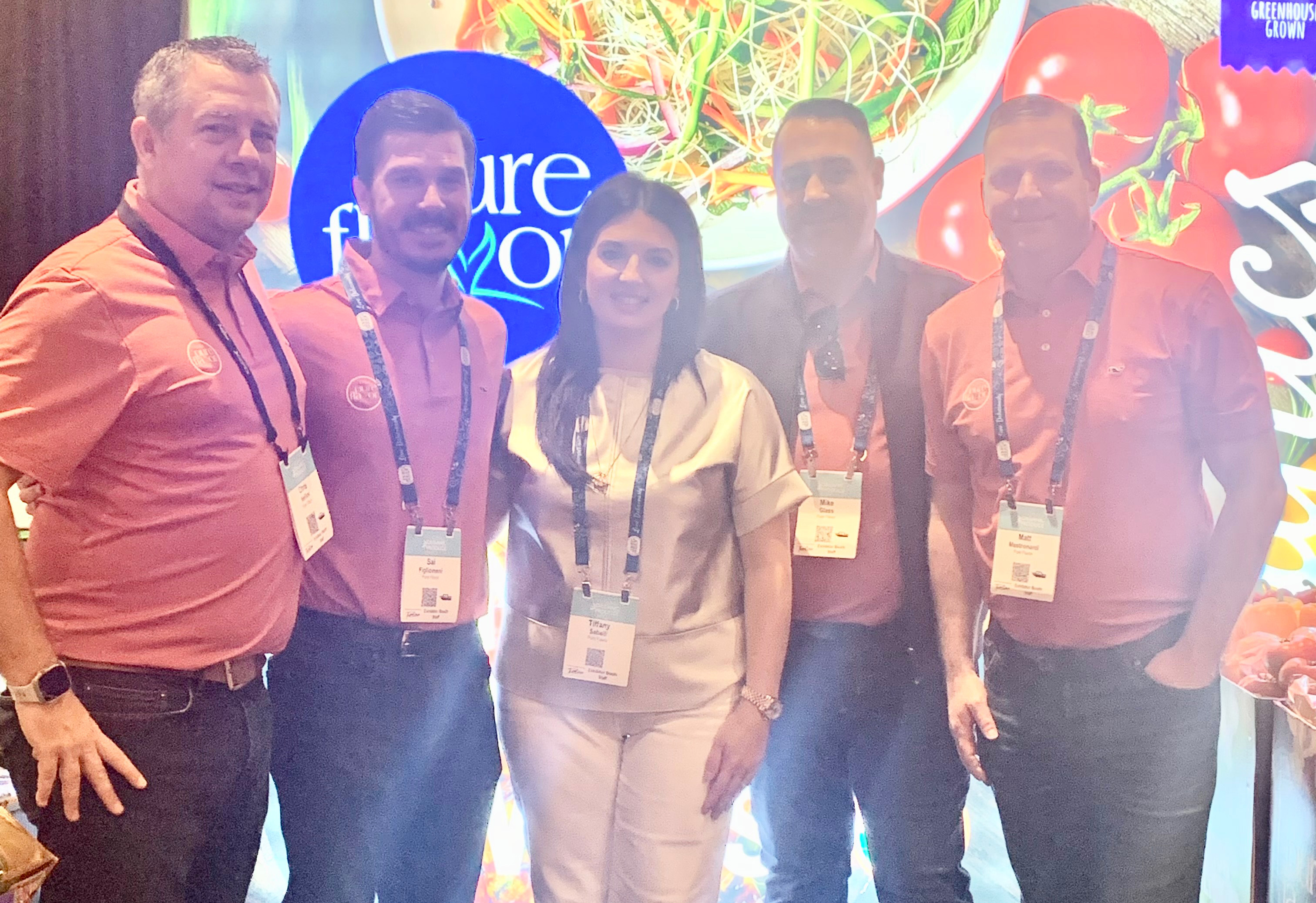 Chris Veillon, Sal Figliomeni, Tiffany Sabelli, Mike Glass and Matt Mastronardi of Pure Flavor.