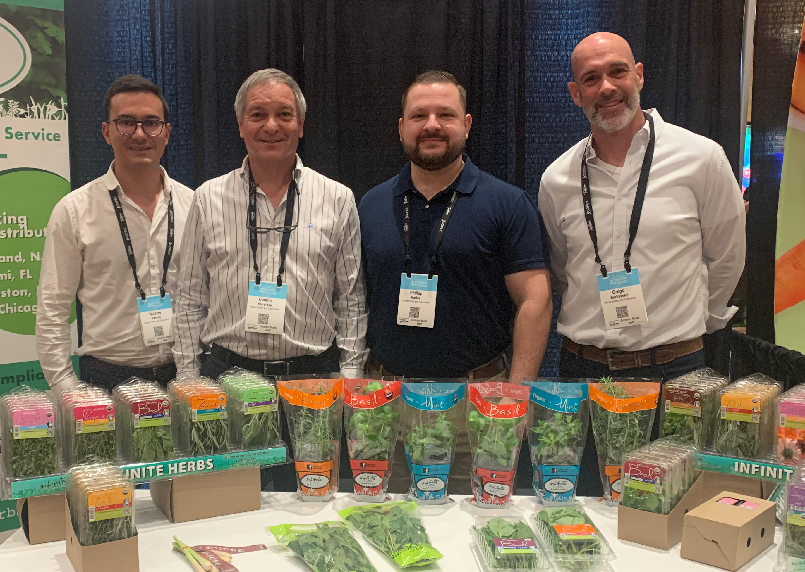 Nicolas Rachid, Camilo Penalosa, Philipp Harlov and Grego Berliavsky of Infinite Herbs and Specialties.
