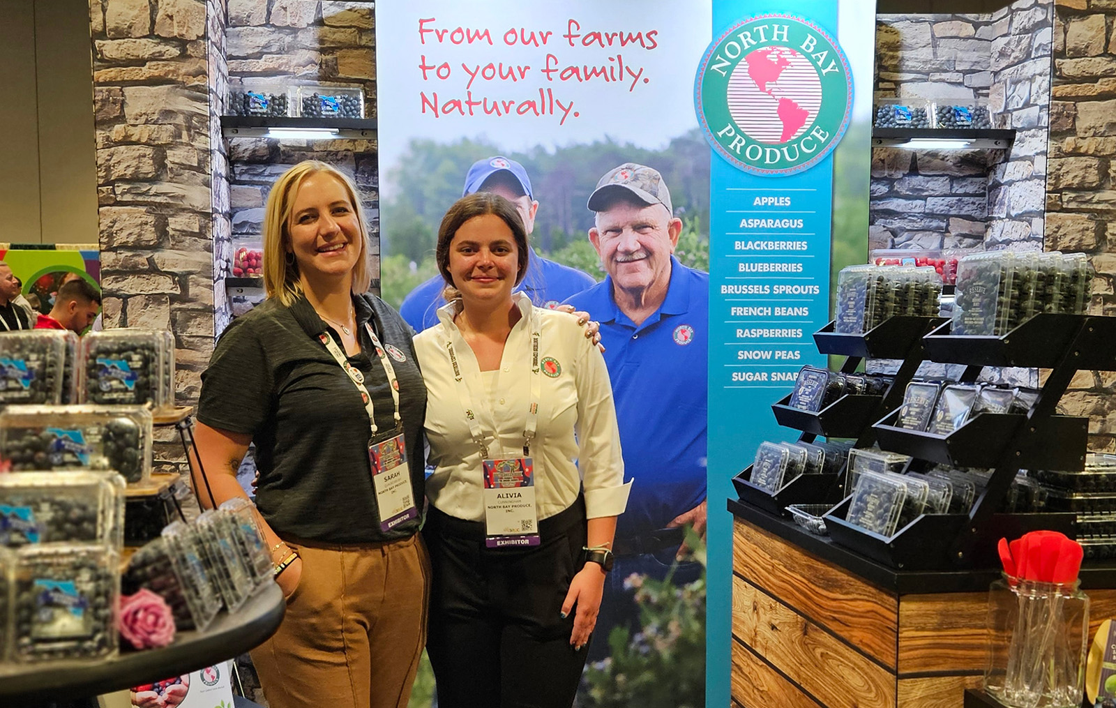Sarah Quackenbush and Alivia Cunningham of North Bay Produce Inc.