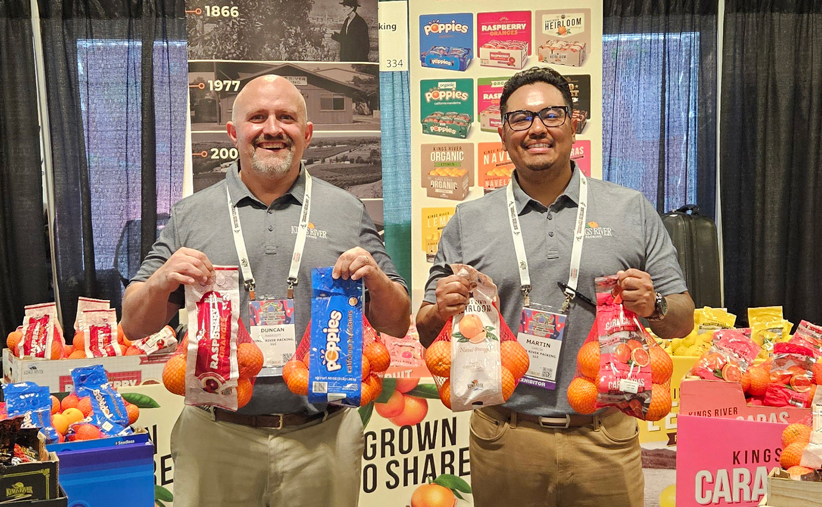 Duncan Marriott and Martin Garcia of Kings River Packing LLC.