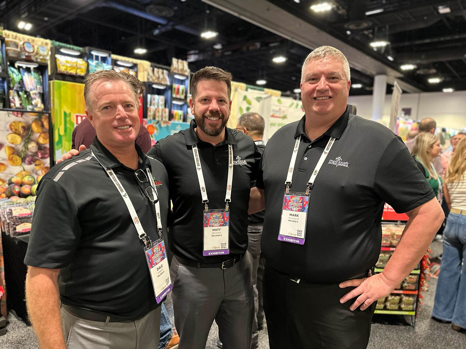 Dale Roberts, Matt Bergholz and Mark McLaughlin of Melissa’s.