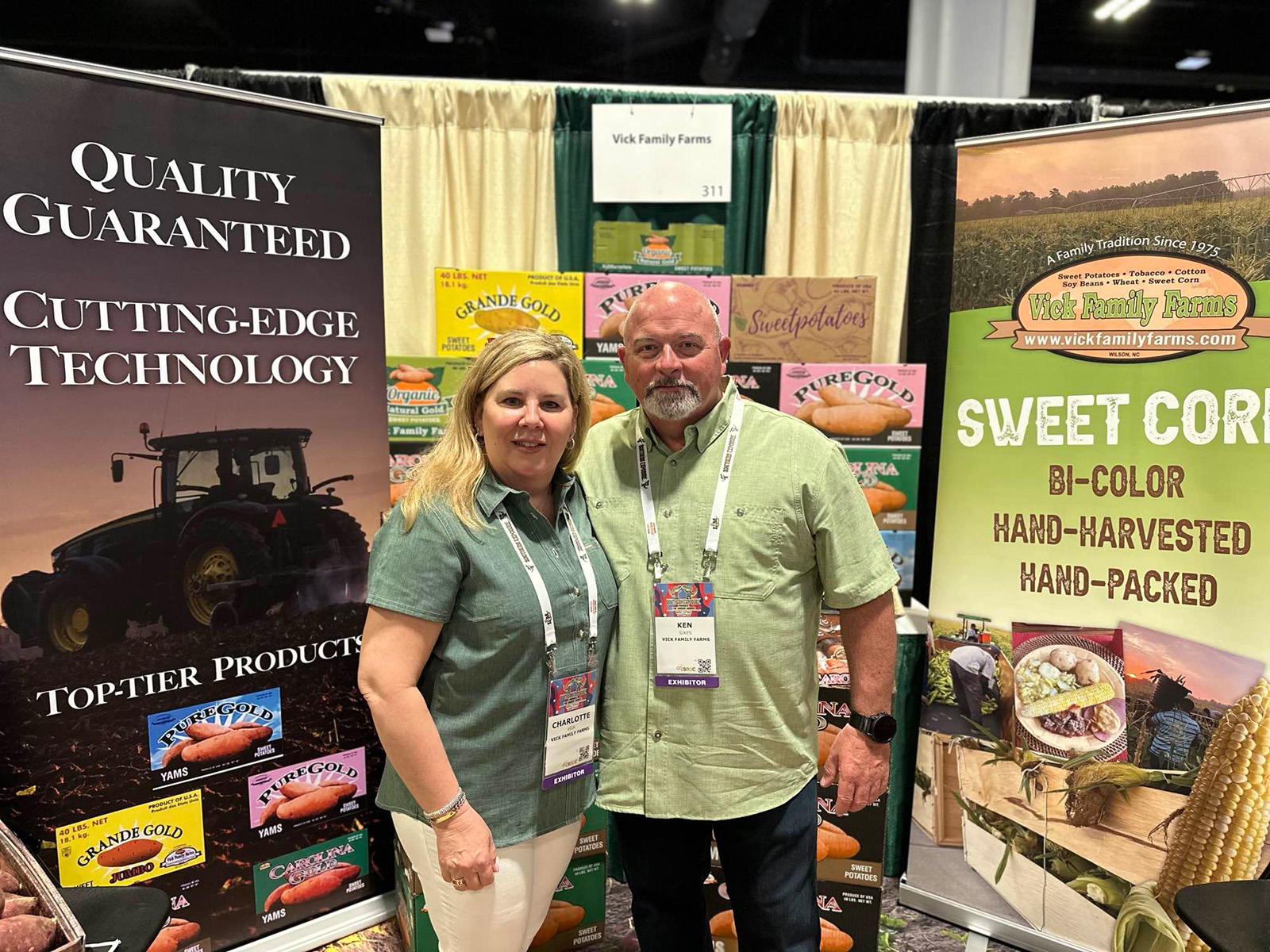 Charlotte Vick and Ken Sikes of Vick Family Farms.
