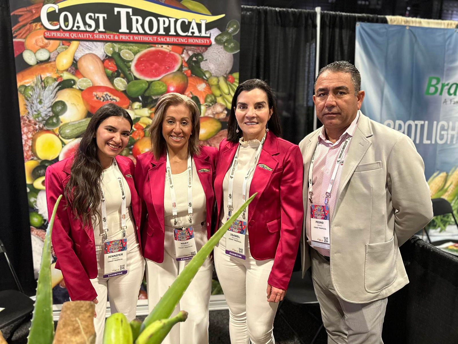 Jennifer Sanchez, Mary Velasquez and Isabel Freeland of Coast Topical.