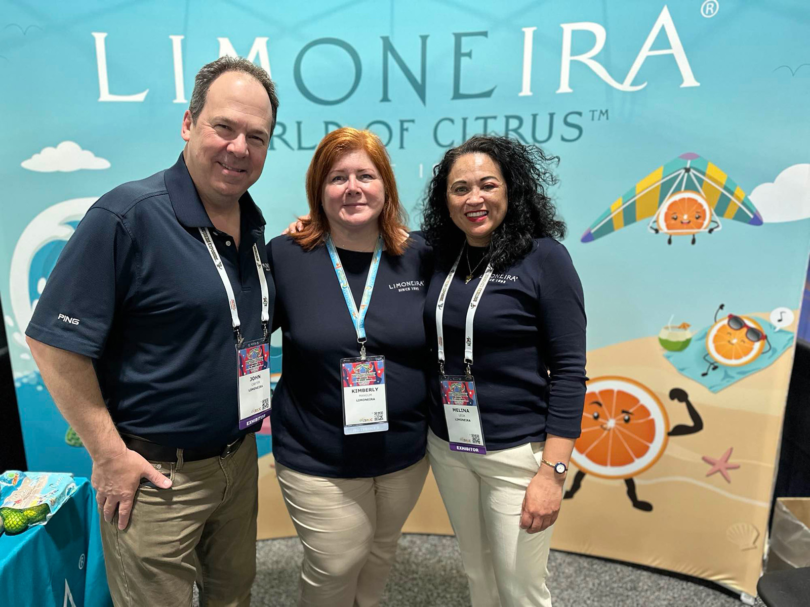 John Carter, Kimberly Mangum and Melina Leija of Limoneira.