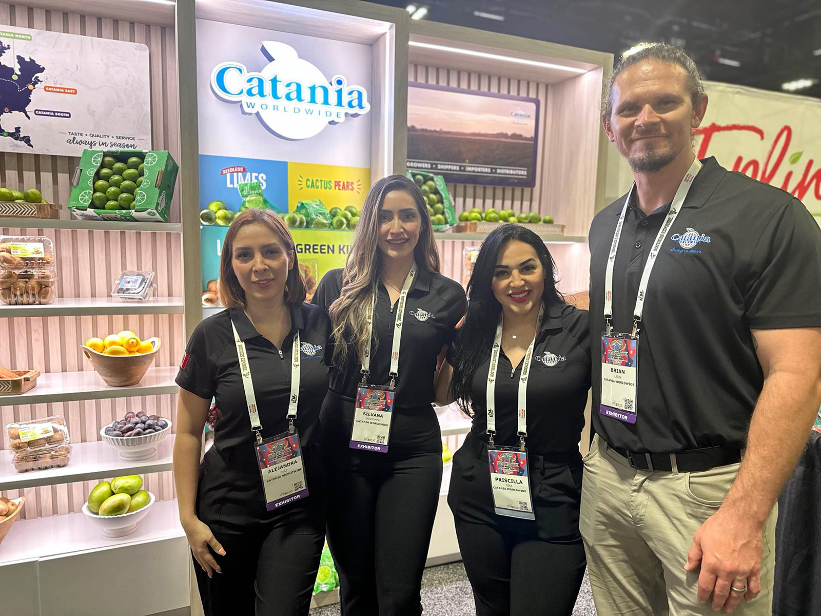 Alejandra Diaz, Silvana Descomps, Priscilla Diaz and Brian Lapin of Catania Worldwide.