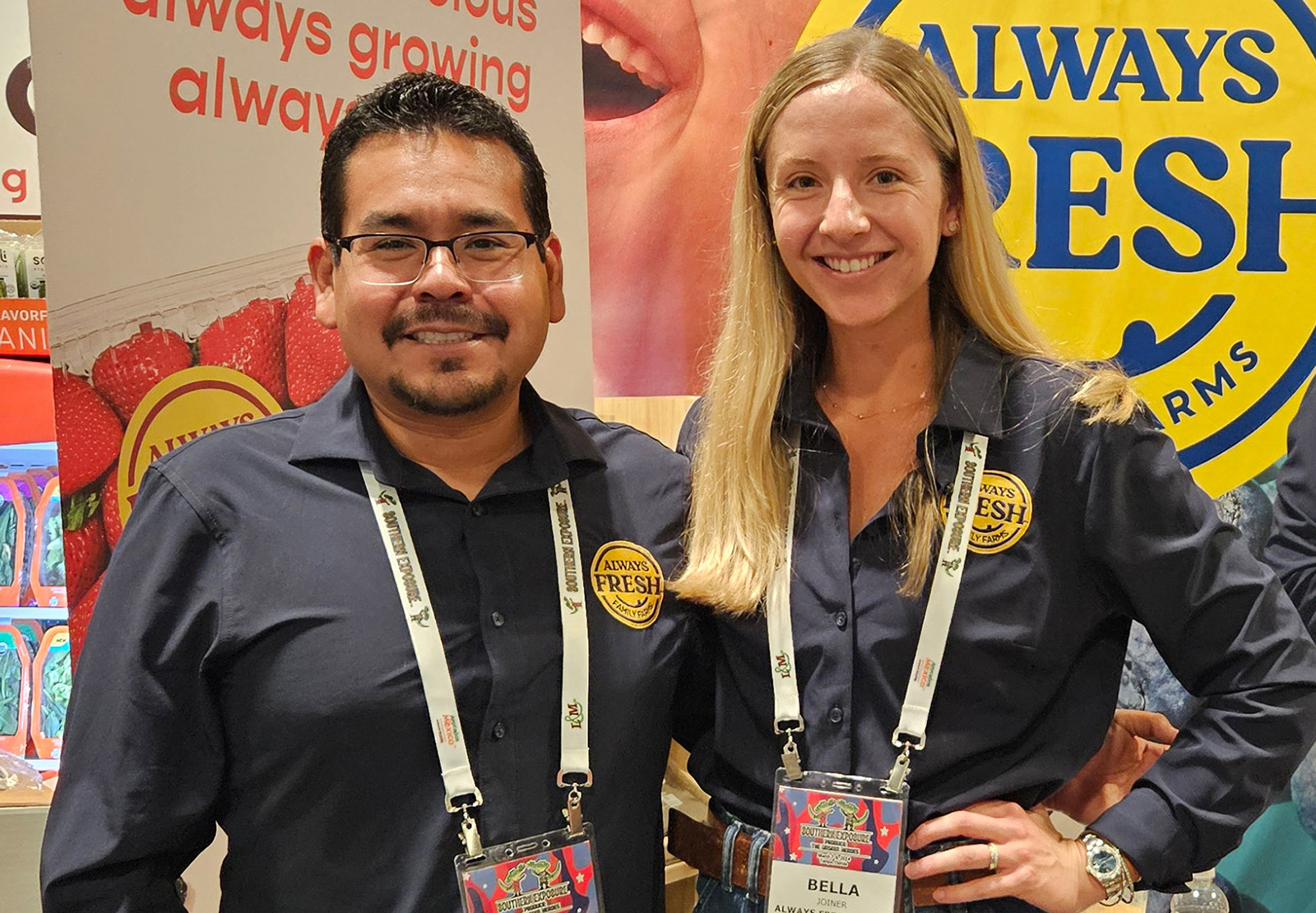 Sergio Gonzalez and Bella Joiner of Always Fresh Farms.