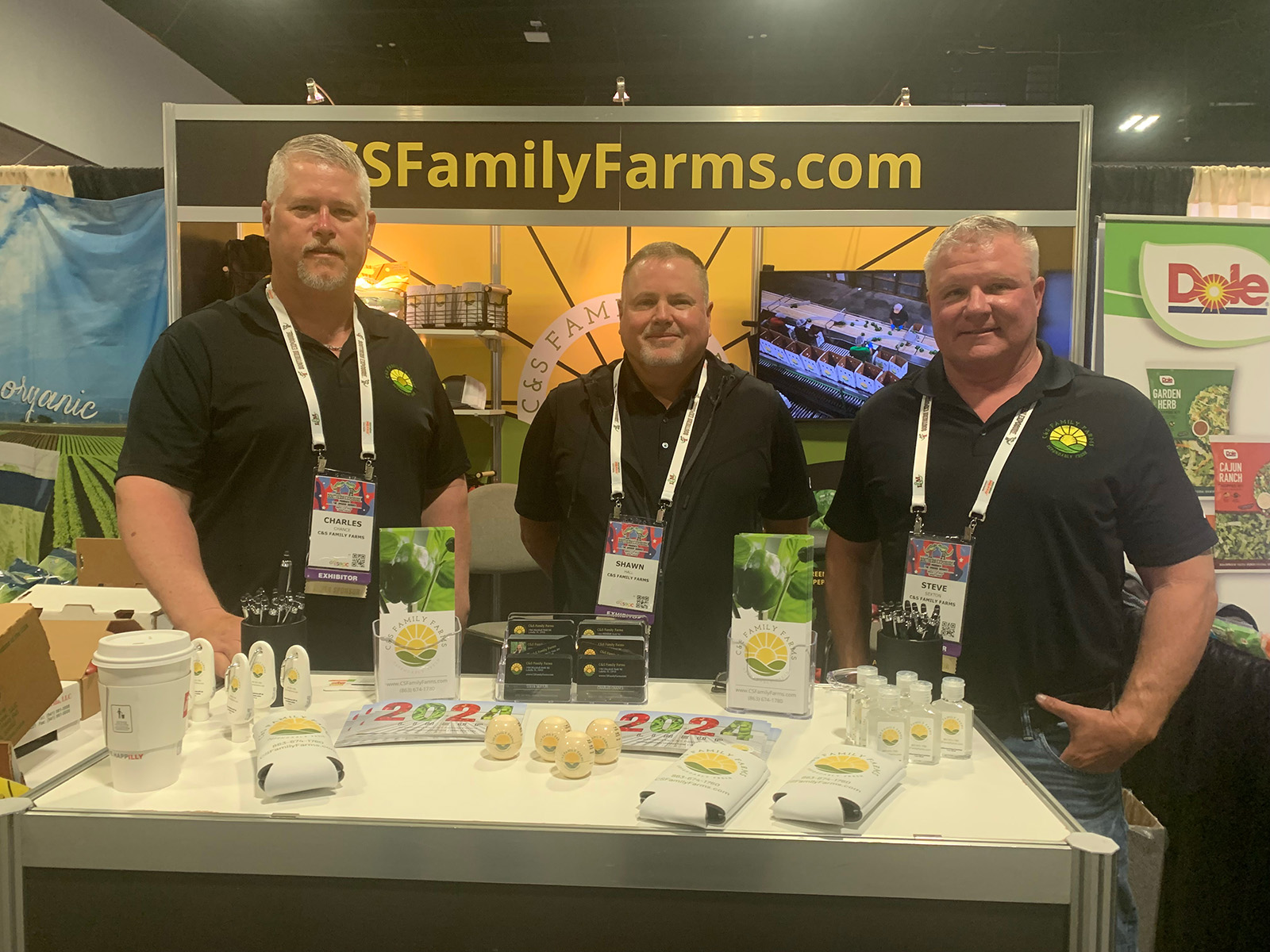Charles Chance, Shawn Hall and Steve Sexton of C&S Family Farms.