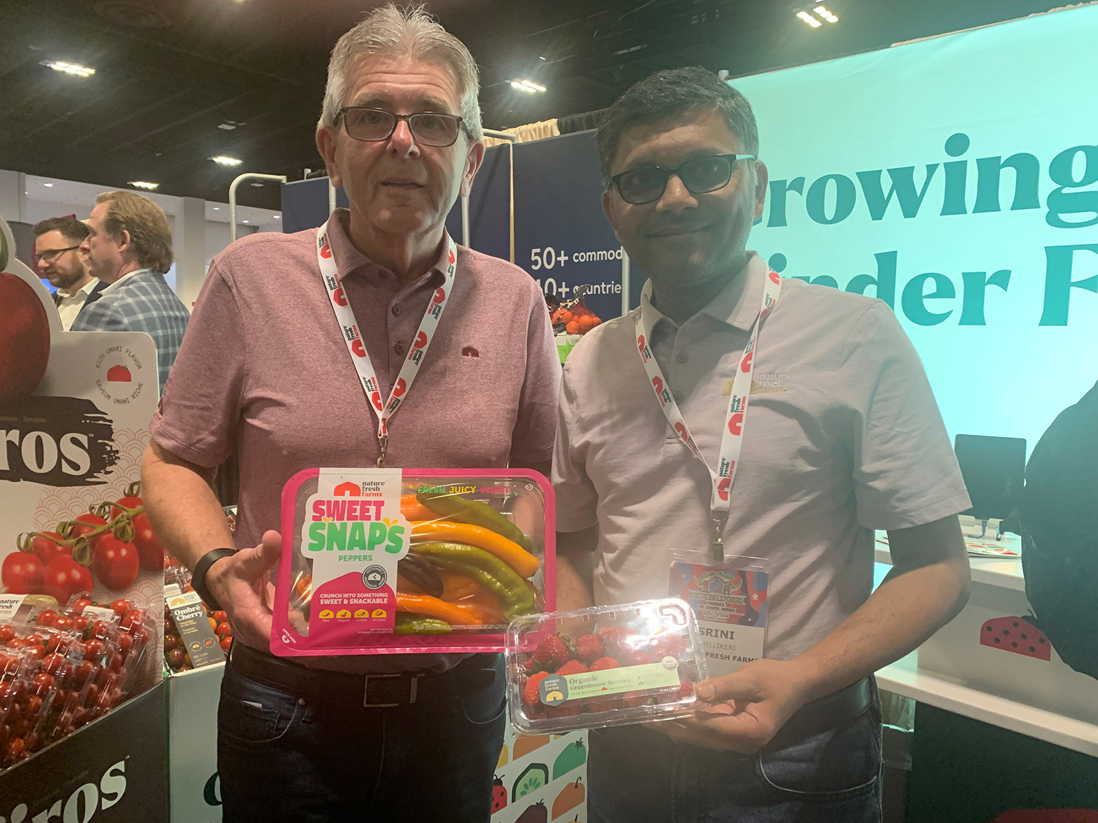 Ray Wowryk and Srini Shellikeri of Nature Fresh Farms.