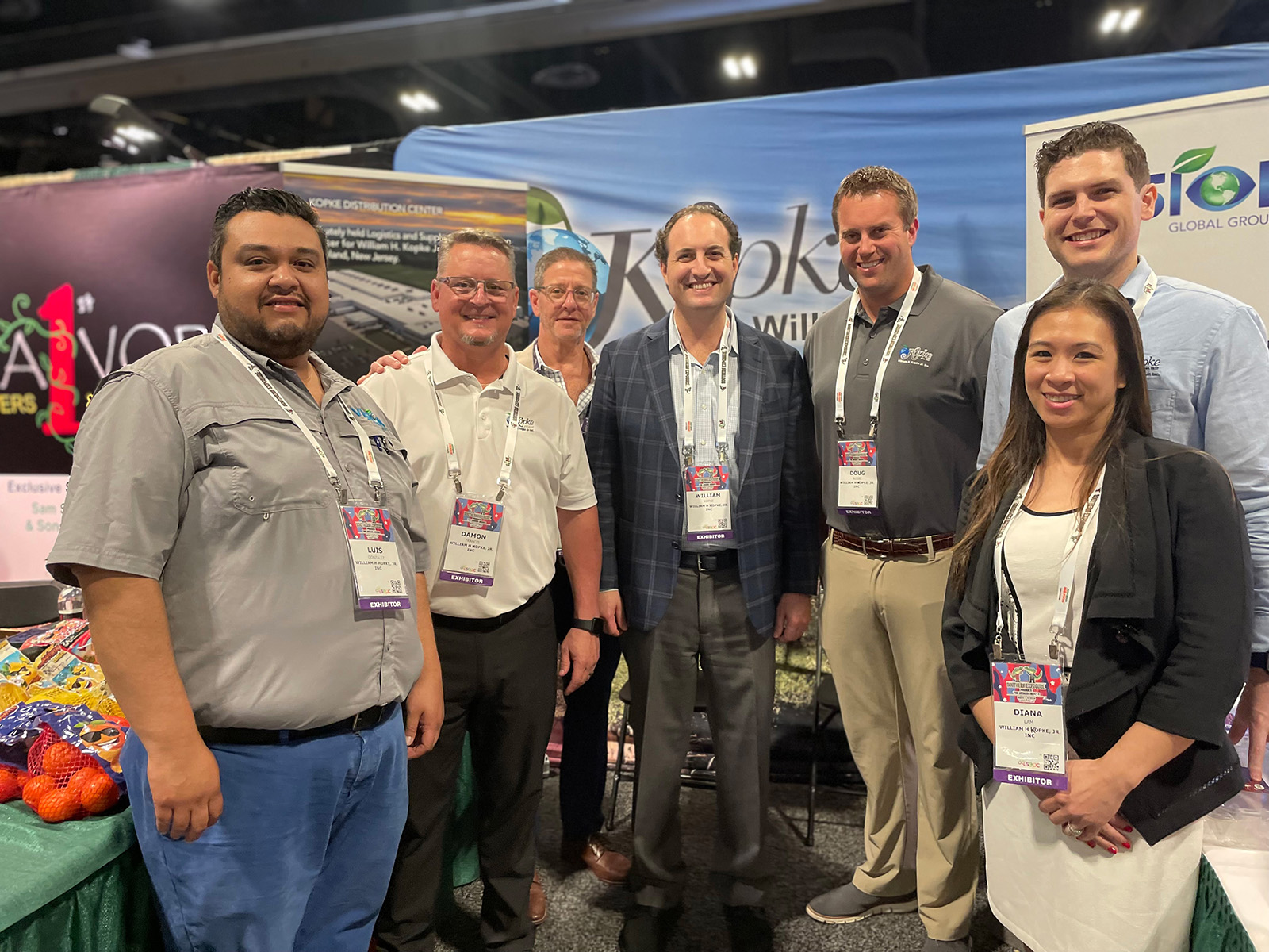 Luis Gonzalez, Damon Francis, Ronnie Cohen, William Kopke, Doug Rossi, Tyler Wolowicz and Diana Lam of William H Kopke Jr. Inc.    