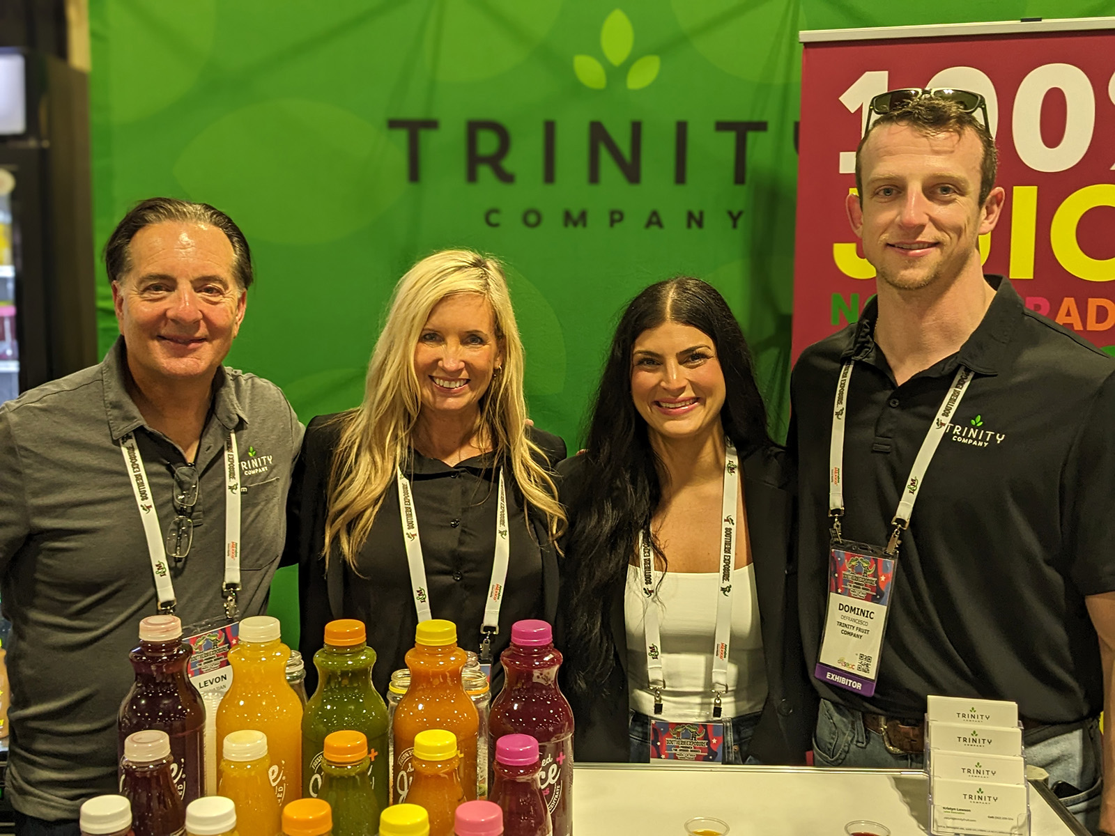 Levon Ganajian, Kristyn Lawson, Jackie Nakashian and Dominic Defrancesco of Trinity Fruit Co.