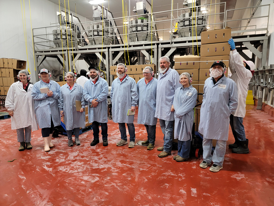 Part of the class during the tour at Superfit Greens.