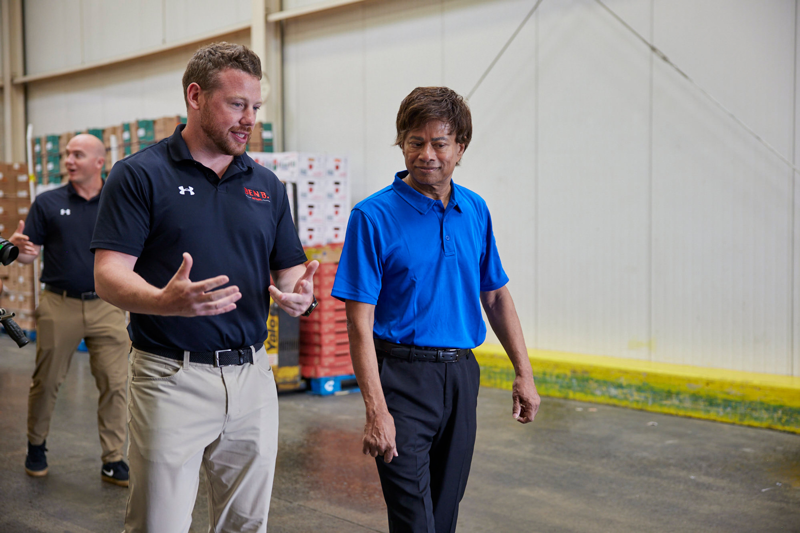 Bill Loupée of Ben B Schwartz and Congressman Shri Thanedar.