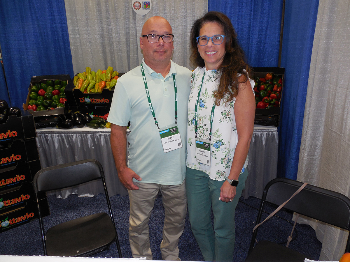 Steve Gray and Cheryl Gray of M. D’Ottavio Produce.