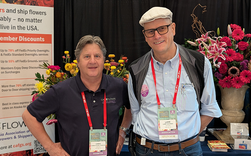 Chris Johnson and Lane Devries of CalFlowers.