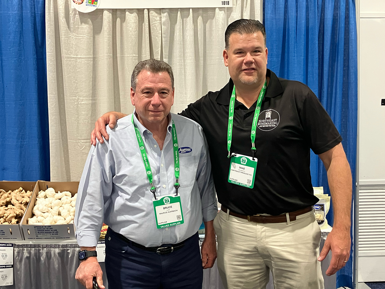 Bruce Klein of Maurice Auerbach and Mike Melninkiatis of Northeast Produce Inc. 