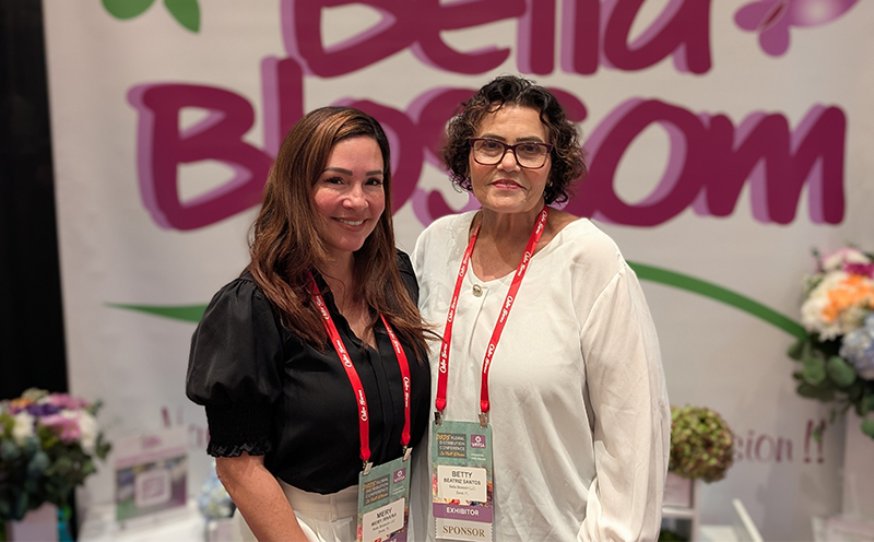 Mery Rivera and Betty Santos of Bella Blossom.
