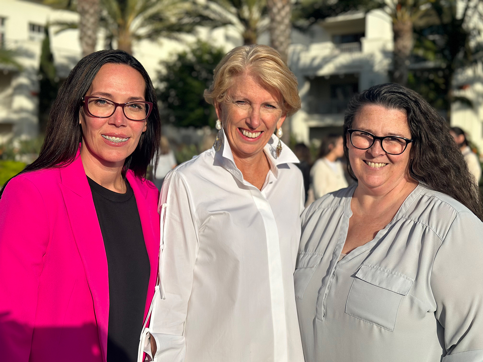 Carrie Mack of Walmart, Cathy Burns of IFPA and Angie Rowland of Offshoot Brands. 