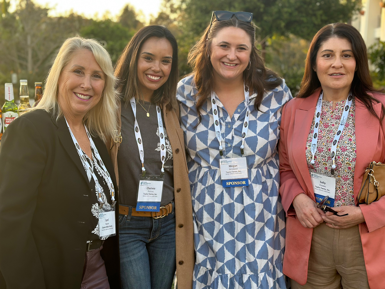 Lori Bigras of Ocean Mist Farms with Chelsea Perkins, Megan Strickland and Sally Chaidez of Taylor Farms.