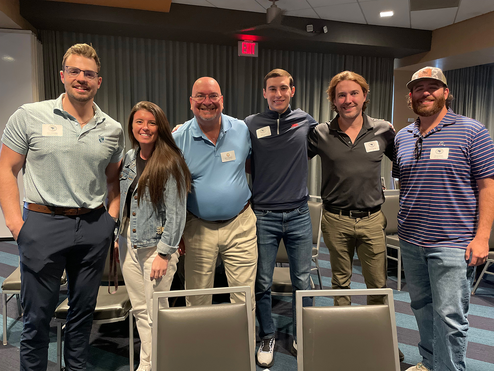 Tyler Schneider of Cleveland Kitchen, Emily Naples of JOH, Rich Martin of the Eastern Produce Council, Mike Lovera and Daniel Oettinger of JOH, and G2 Josephson of Farm-Wey Produce.