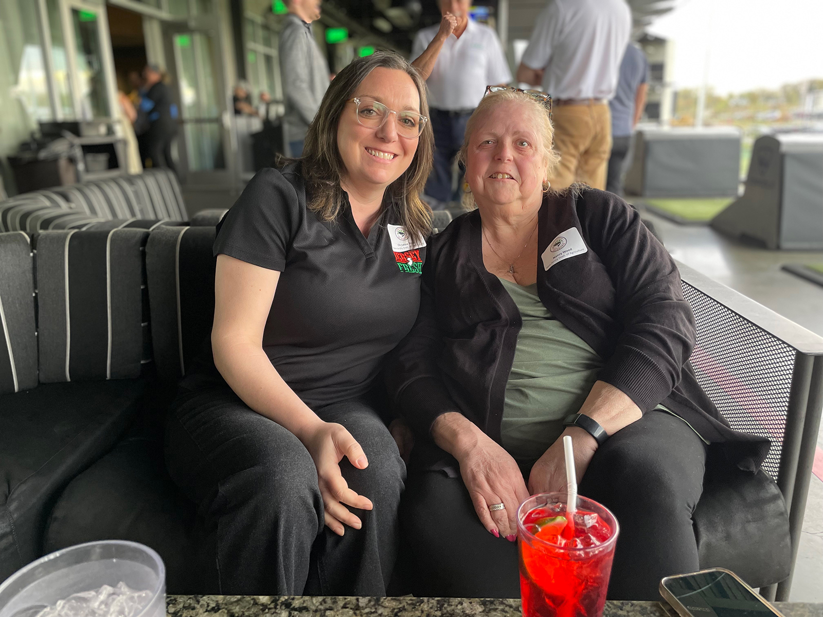 Christine Fries and Nancy Wood of the New Jersey Department of Agriculture.