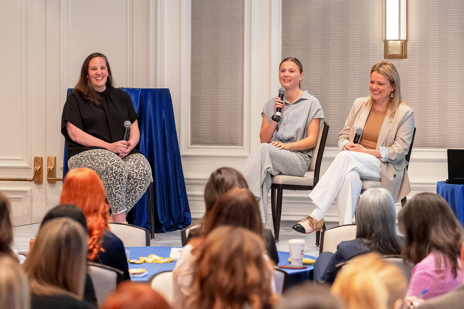 Mary Heslep of Ten Acre Marketing, moderated a panel with Leah Halverson of Ten Acre Marketing and Lucy Halverson, fifth generation woman in agriculture.