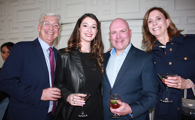 Duncan McSweeney of The Little Potato Co. flanked by Tim Cunniff, Hope Cunniff and Stacy Cunniff of Little Leaf Farms. 