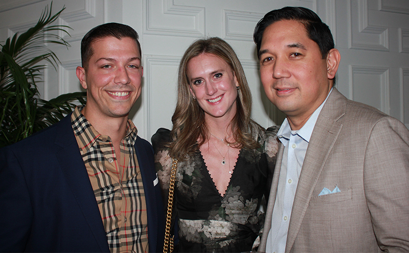 Tom Paragham and Elizabeth Swigert of Wakefern Food Corp. with Earnie Santose Genpro. 