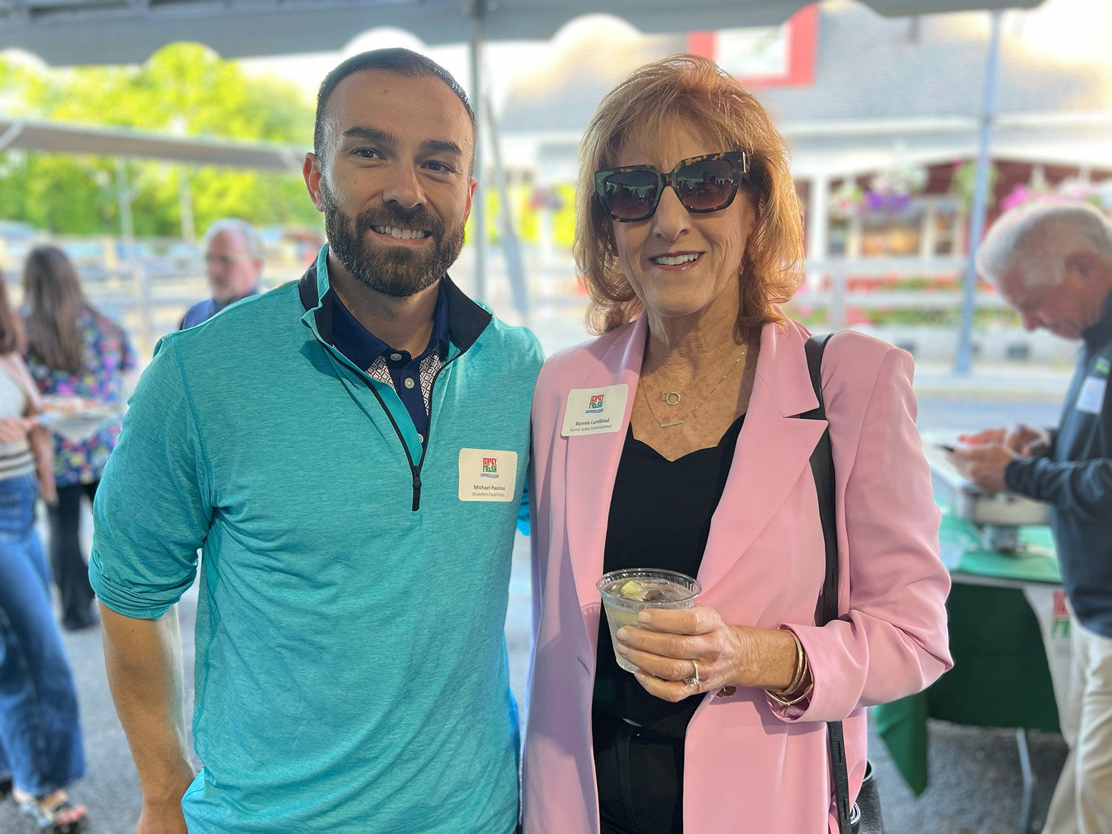 Michael Paolino of Wakefern with Bonnie Lundblad of Sunny Valley International.