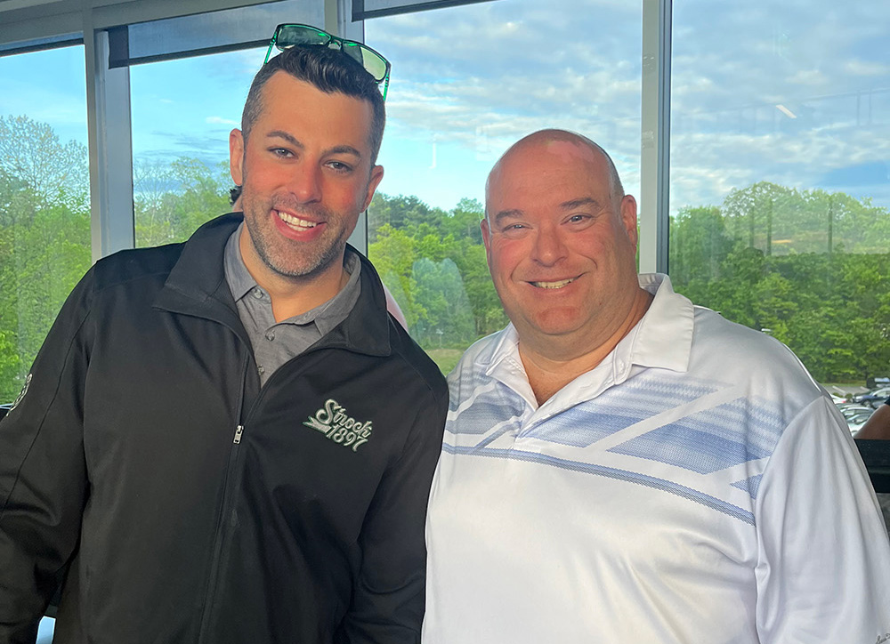 Michael Strock of S. Strock & Co. Inc. and NEPC board member with Craig Minichiello of Market Basket and NEPC second vice president.