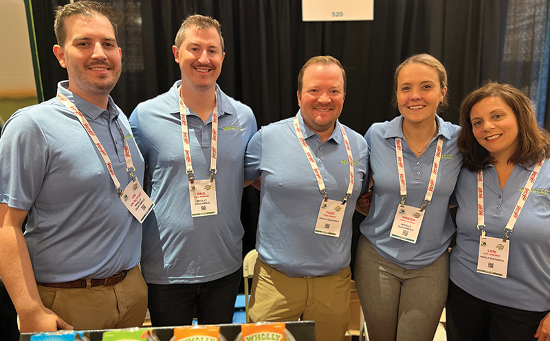 At the Wholly Guacamole booth were Vin Blount, Paul Markham, Todd Hendry, Kristen Peterson and Lori Osborne.