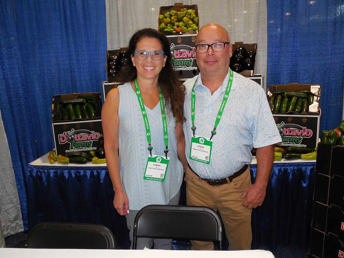 Cheryl Gray and Steve Gray of M. D’Ottavio Produce.