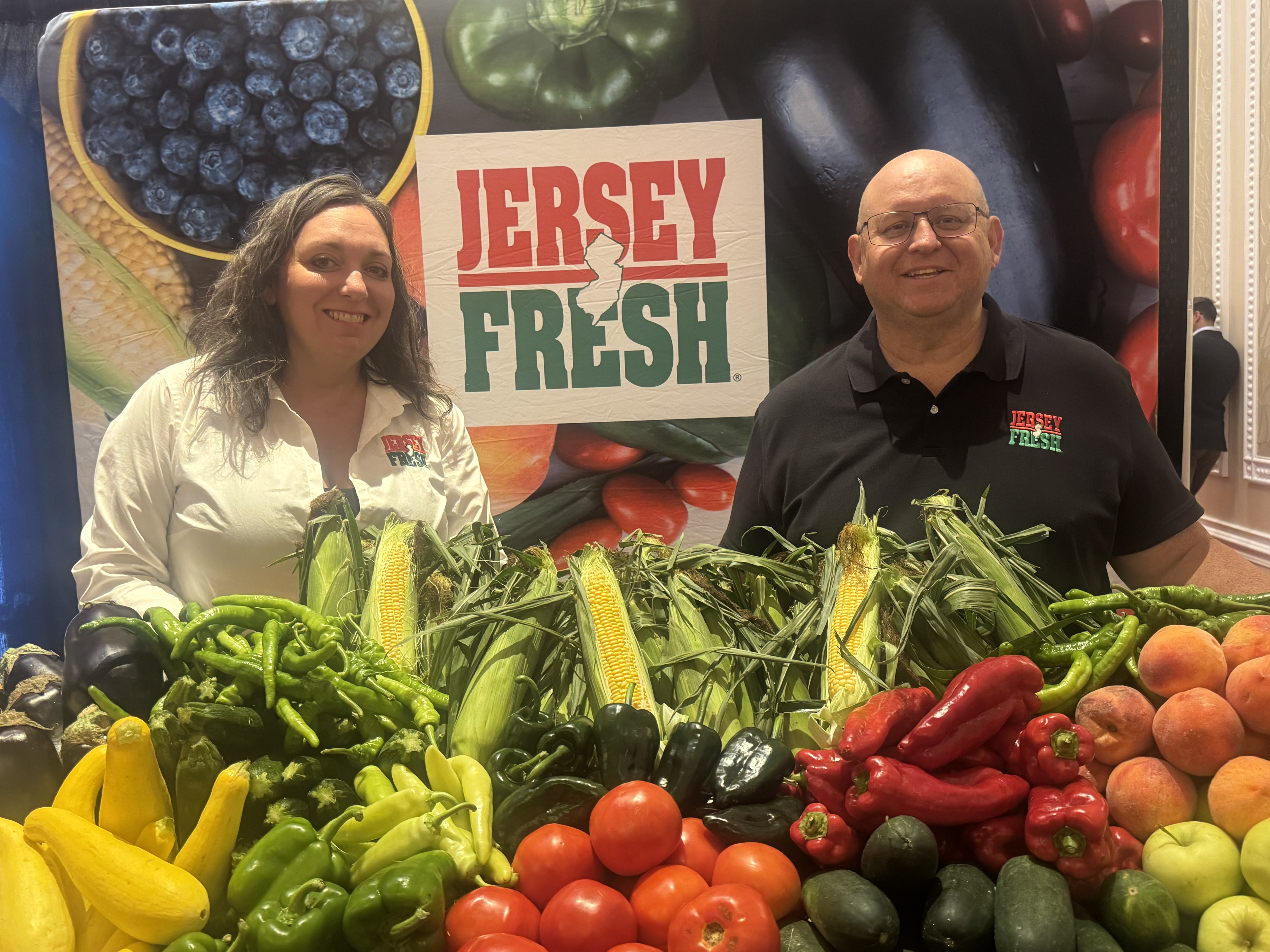 Christine Fries and Joe Atchison of New Jersey Department of Agriculture.