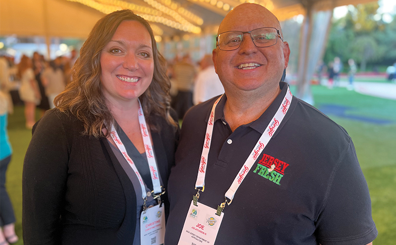 Christine Fries and Joe Atchison of the New Jersey Department of Agriculture.
