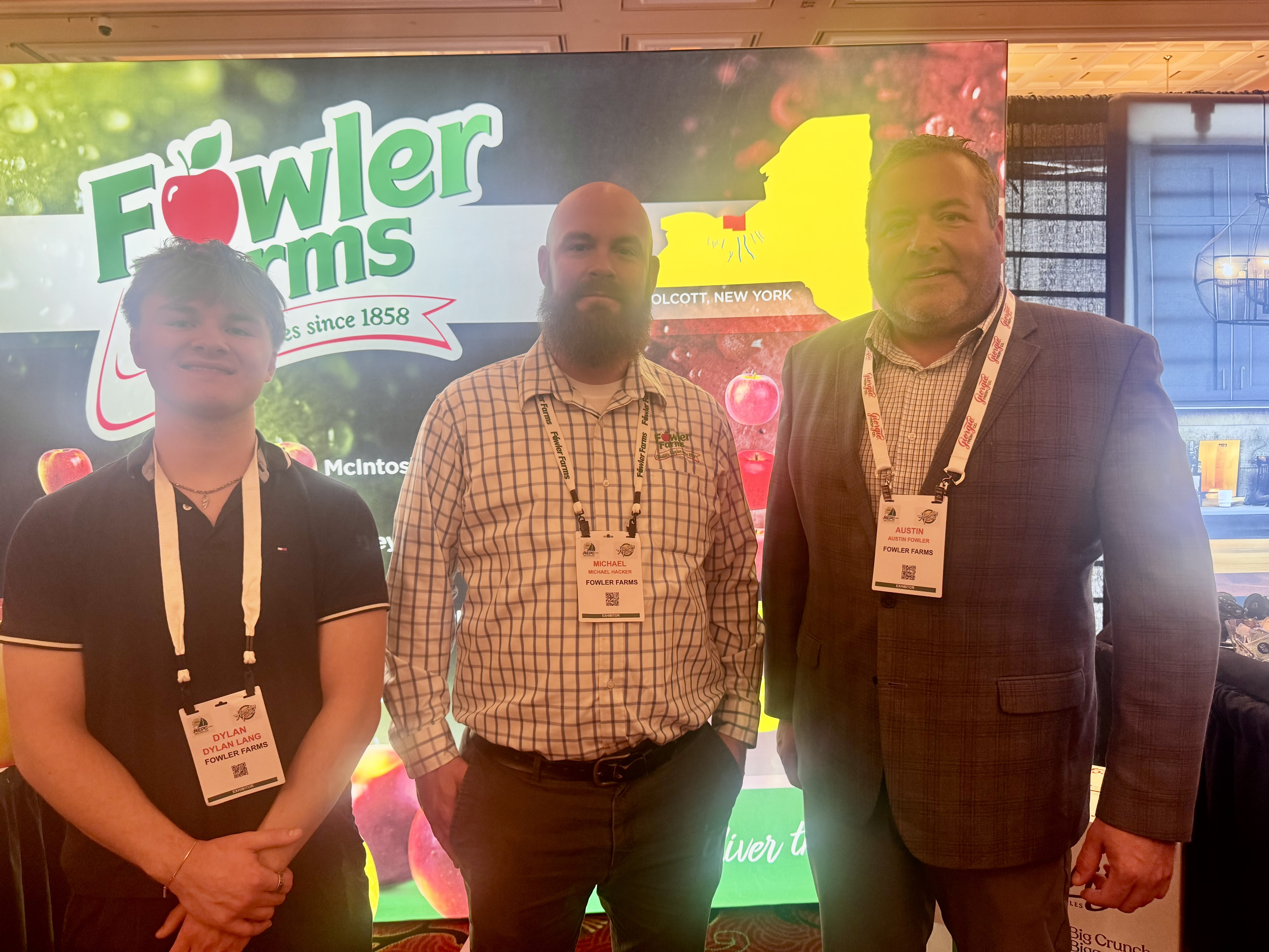Dylan Lang, Michael Hacker and Austin Fowler of Fowler Farms.