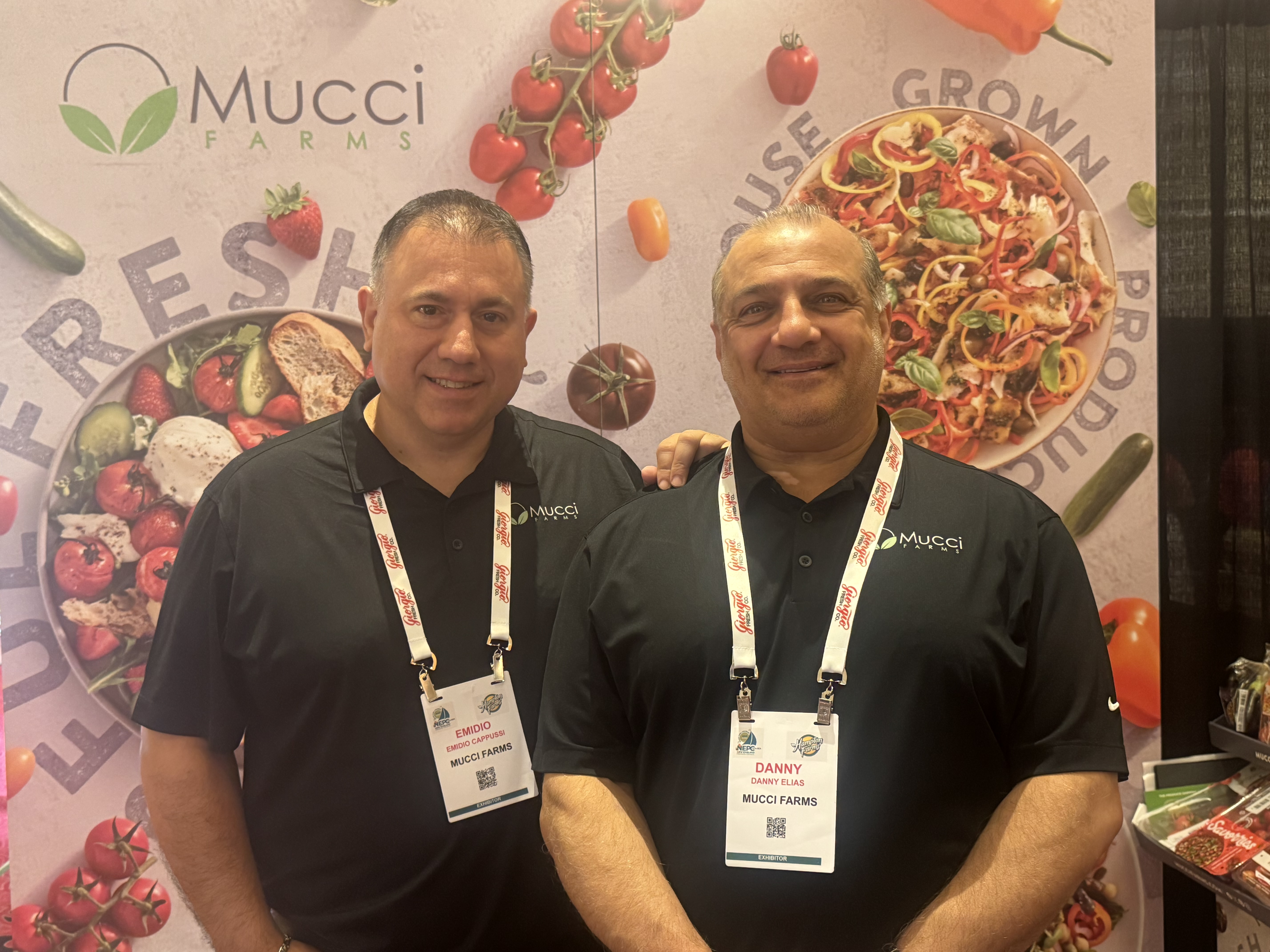 Emidio Cappussi and Danny Elias of Mucci Farms.