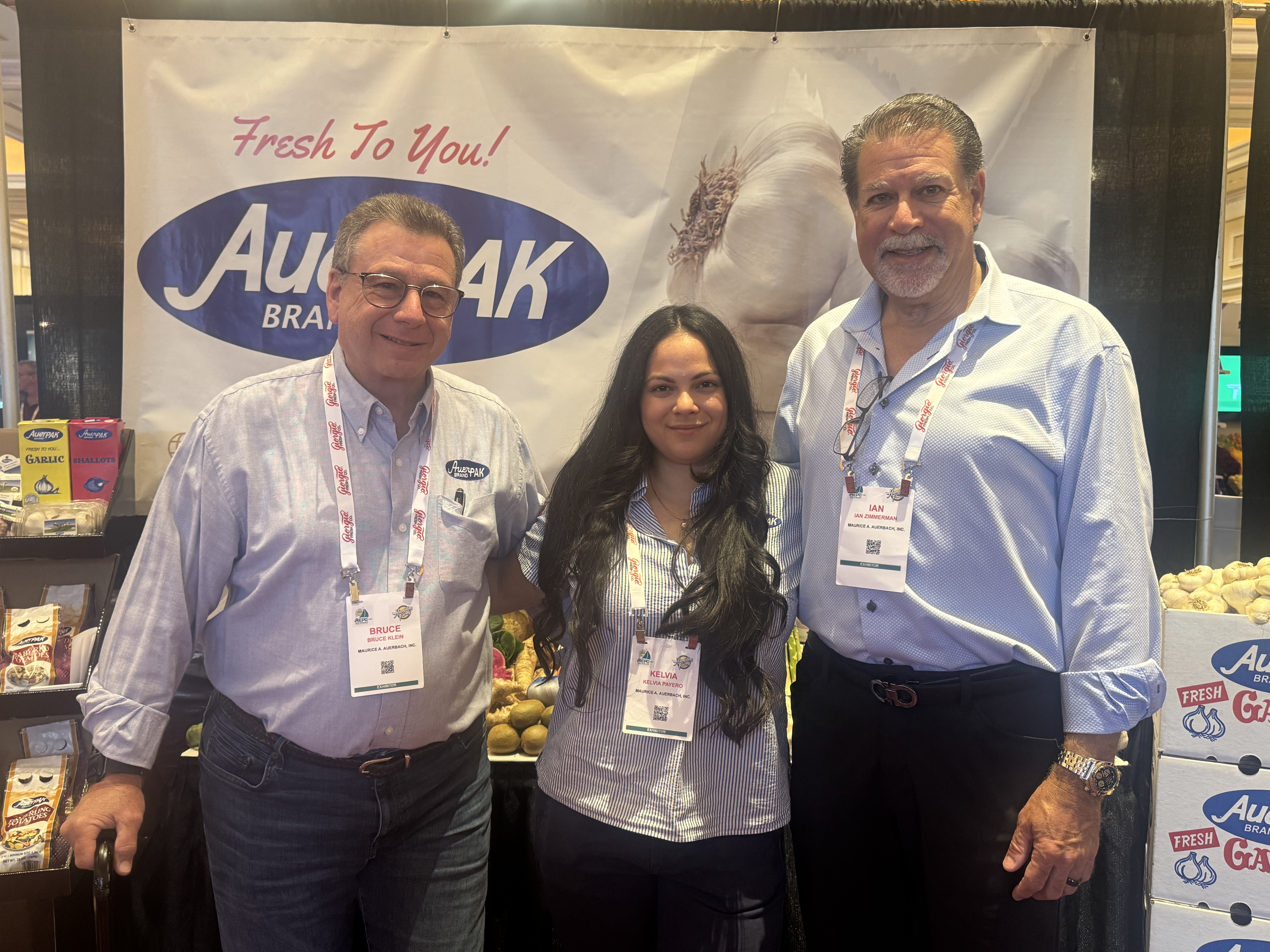 Bruce Klein, Kelvia Payero and Ian Zimmerman of Maurice A. Auerbach Inc. 