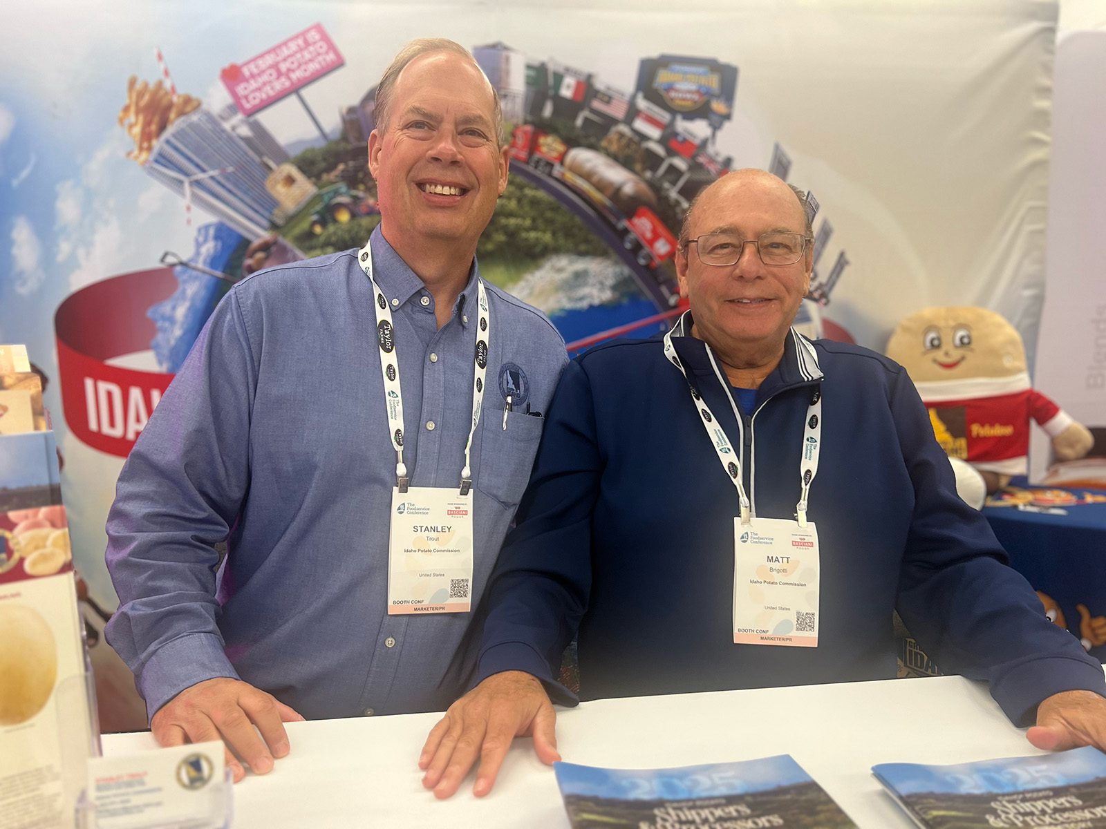 Stanley Trout and Matt Brigotti of the Idaho Potato Commission.