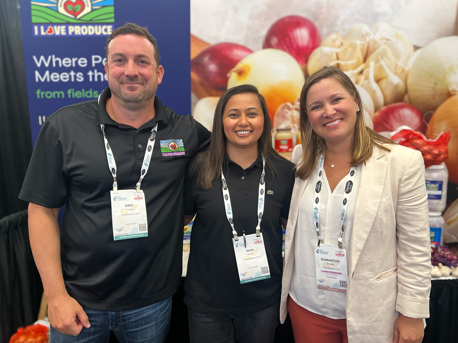 Eric Frasse, Isha Ghetia and Sam Snyder of I Love Produce.