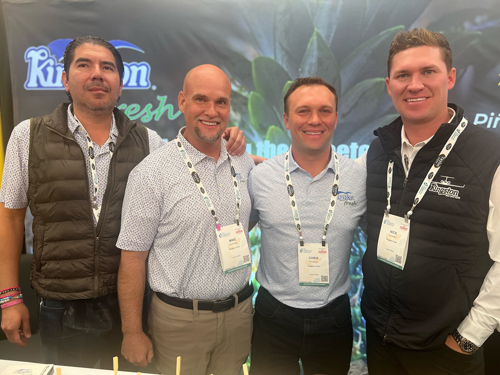Alejandro Diaz, Mike Anderson, Chris Kingston and Nick Kingston of Kingston Fresh.