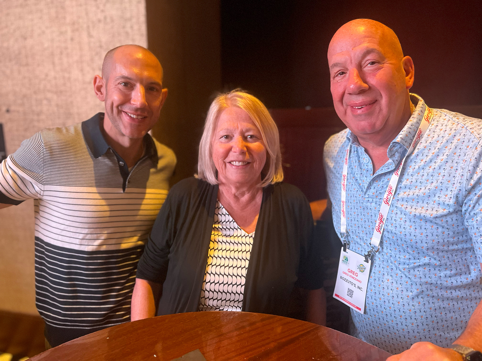 Greg Veneziano, Debbie Veneziano and Greg Veneziano of Bozzuto’s.