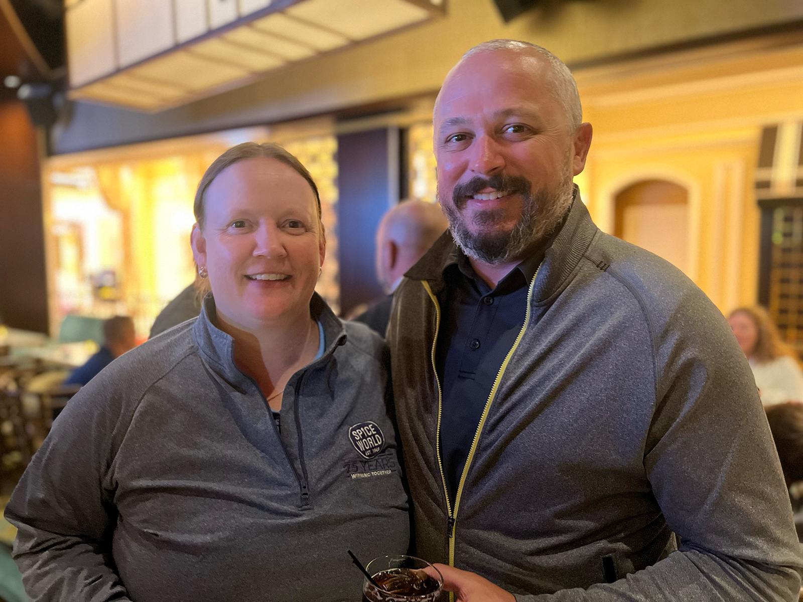 Brigid Harvey and Drew Caneza of Spice World.