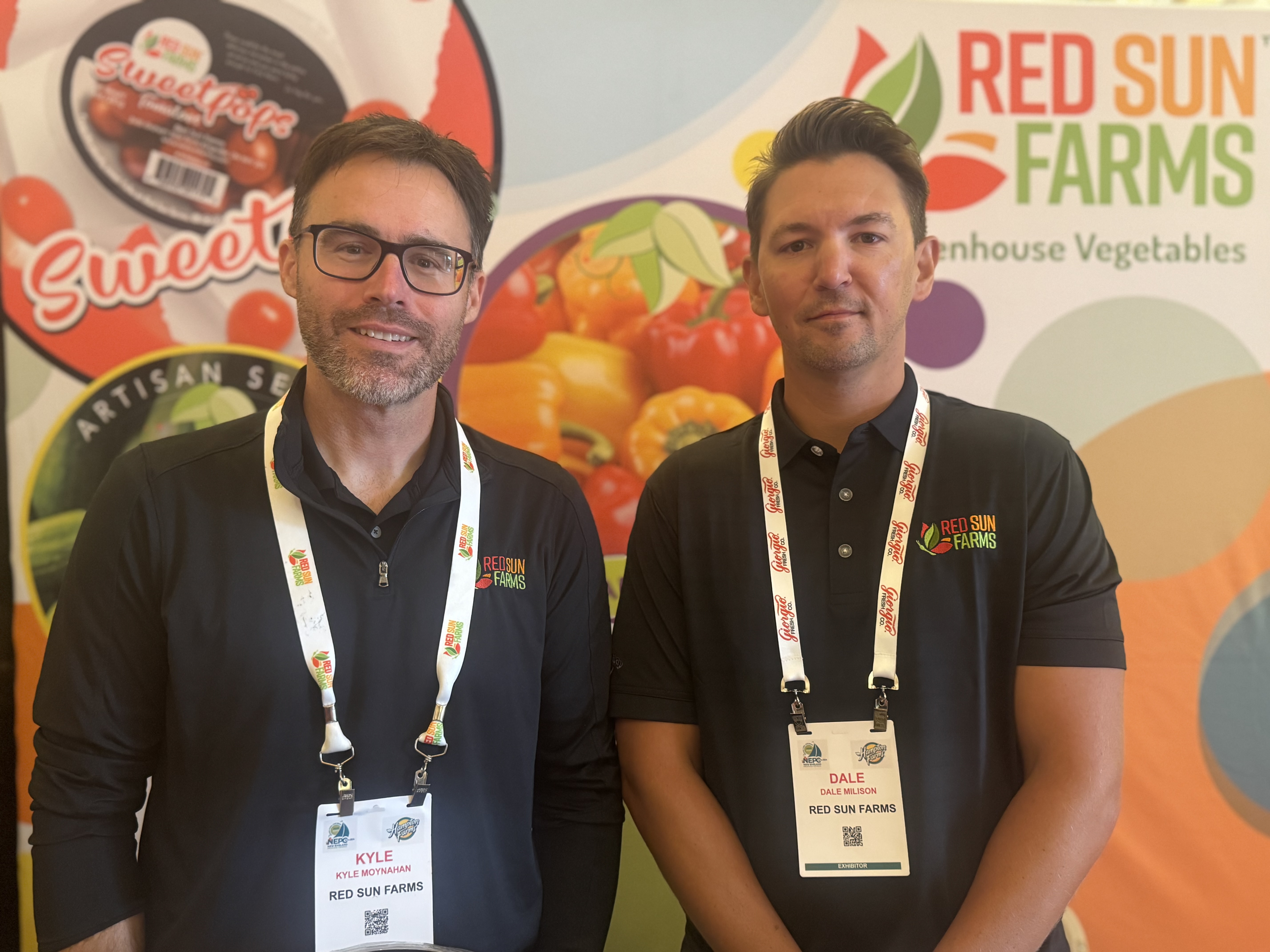 Kyle Moynahan and Dale Milison of Red Sun Farms.
