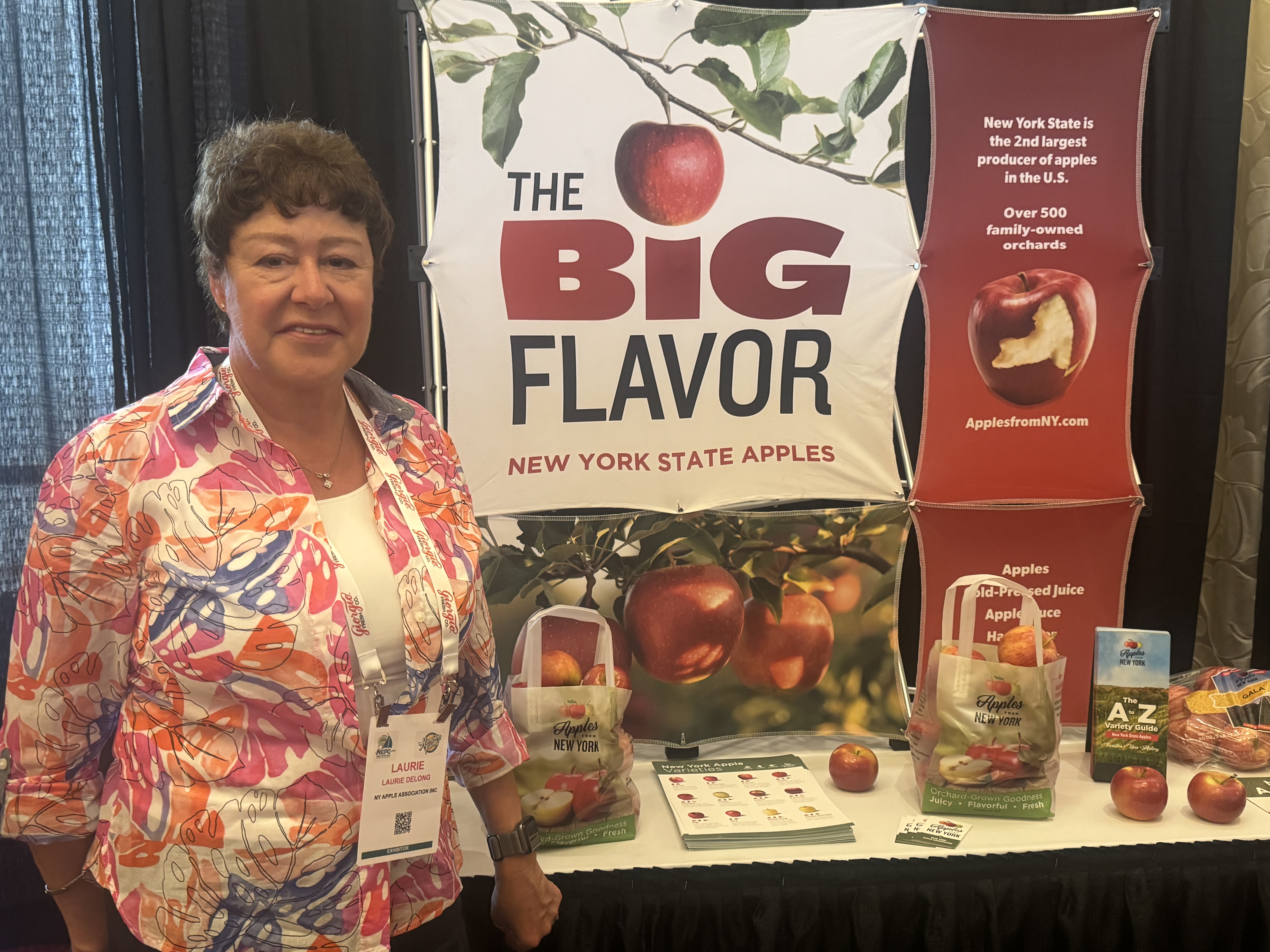 Laurie Delong of New York Apple Association.