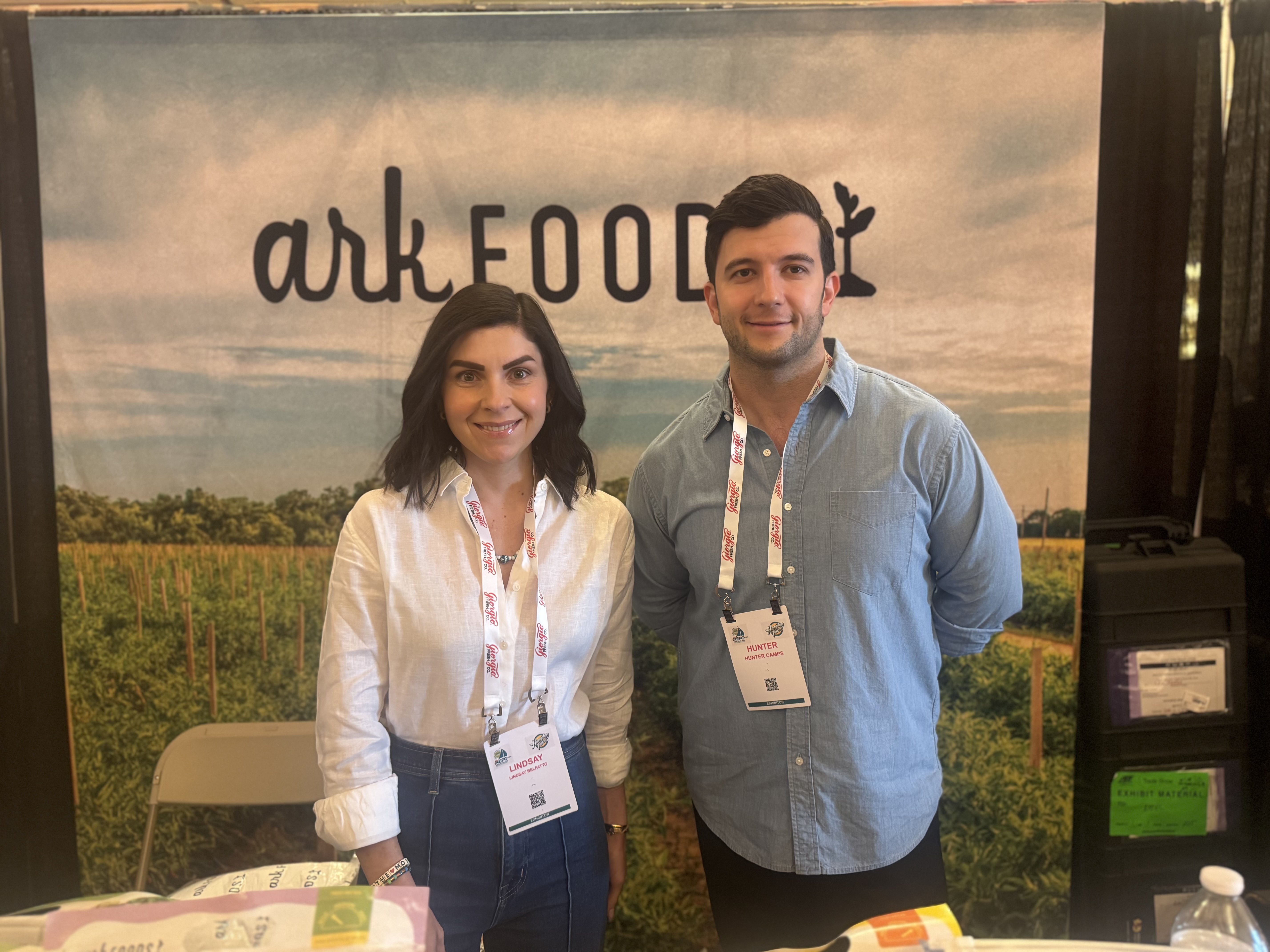 Lindsay Belfatto and Hunter Camps of Ark Foods.