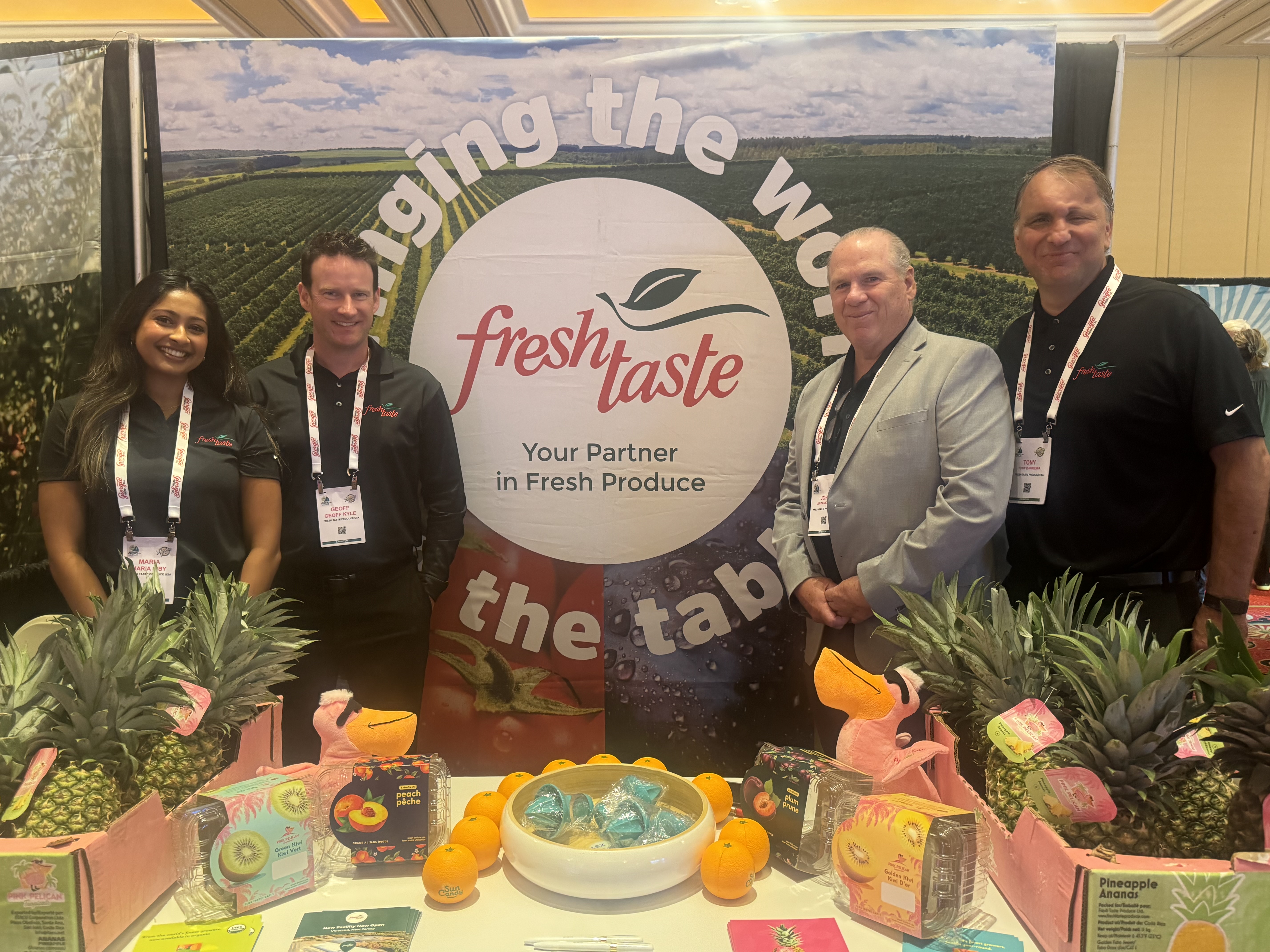 Maria Siby, Geoff Kyle, John McCann and Tony Barreira of Fresh Taste Produce USA.